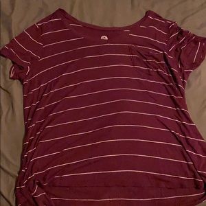Burgundy short sleeve